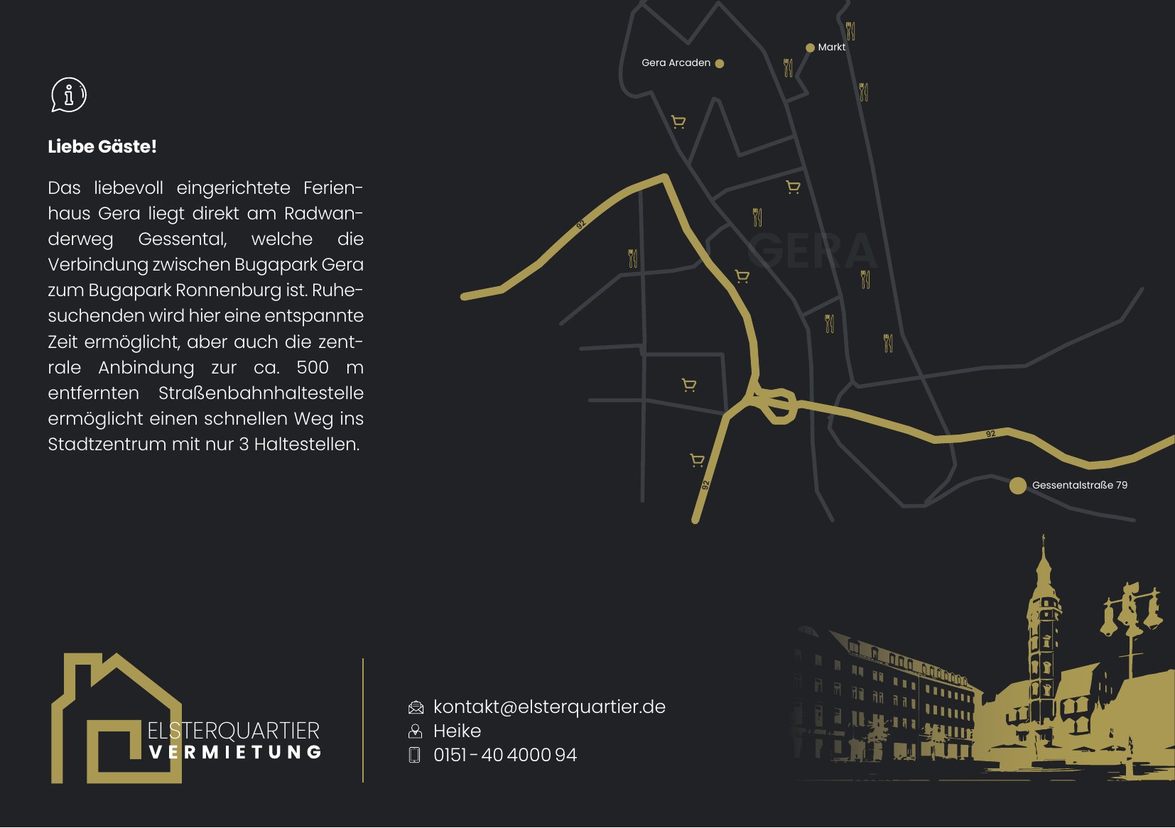 Elsterquartier Vermietung Gera - Ferienwohnungen und Apartments in Thüringen